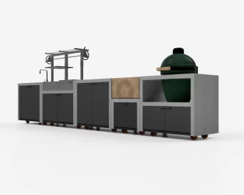 Anthracite Concrete Outdoor Kitchen