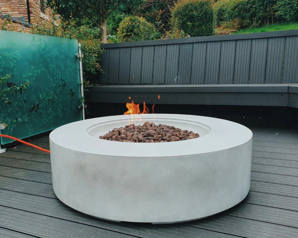 Large Round Block Fire Pit